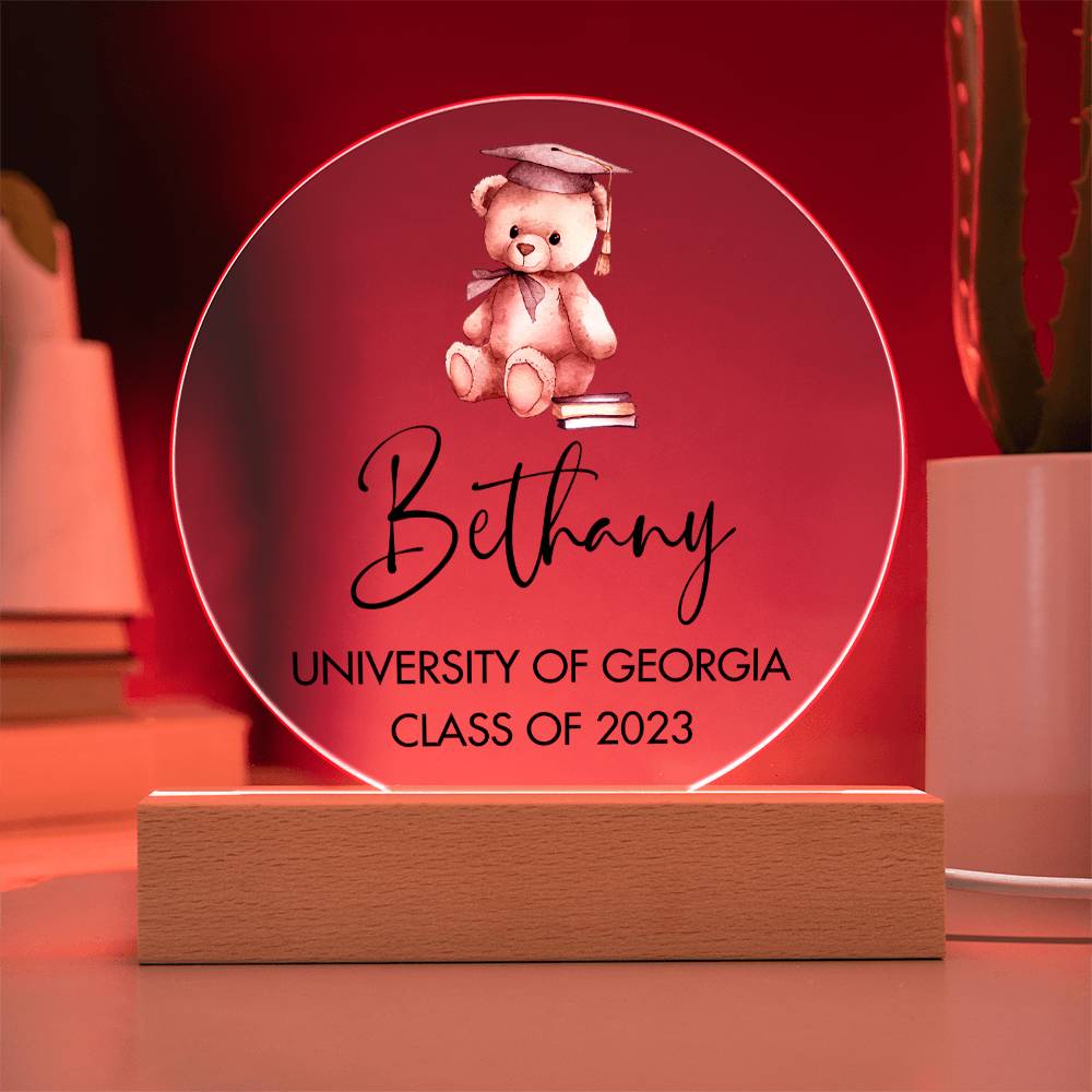 Graduation Teddy Bear 20231008 Acrylic Circle Template