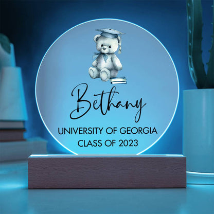 Graduation Teddy Bear 20231008 Acrylic Circle Template