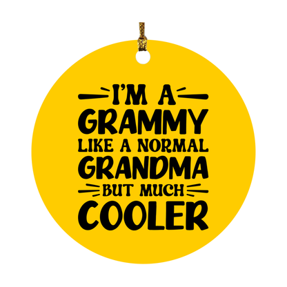 I'm A Grammy Like A Normal Grandma But Much Cooler Ornament – Funny Grammy Christmas Ornament – Gift For Grammy – Grandma Ornament