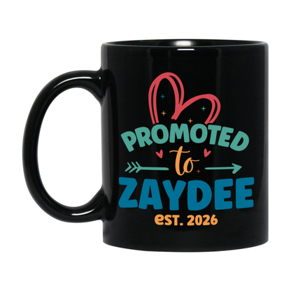 Promoted To Zaydee Est. 2026 Coffee Mug – New Zaydee Gift – Pregnancy Announcement Mug For New Baby