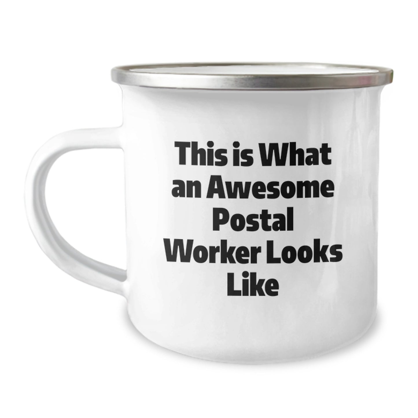 Gifts from Friends for Awesome Postal Worker Men Camping Mug - Valentine's Unique Gifts - Image 1