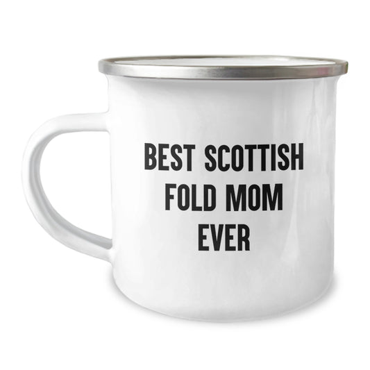 Funny Scottish Fold Cat Gifts for Mom, Unique Valentine's Unique Gifts for Scottish Fold Cat Lovers, Camping Mug for Scottish Fold Cat Enthusiasts - Image 1