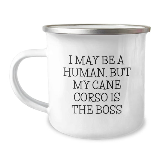 Cane Corso Dog Lover's Camping Mug, Funny Quotes Gifts for Men, Gifts from Friends, Gifts for Cane Corso Dog Enthusiasts, Birthday Unique Presents - Image 1