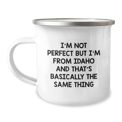 Idaho Gifts, Funny Quote, Camping Mug for Birthday, Gifts from Friends, for Idaho Men, Ideal Gift - Image 1