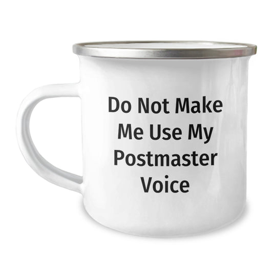Funny Postmaster Gifts for Christmas - Unique Camping Mug for Postmaster Men from Friends and Family - Image 1