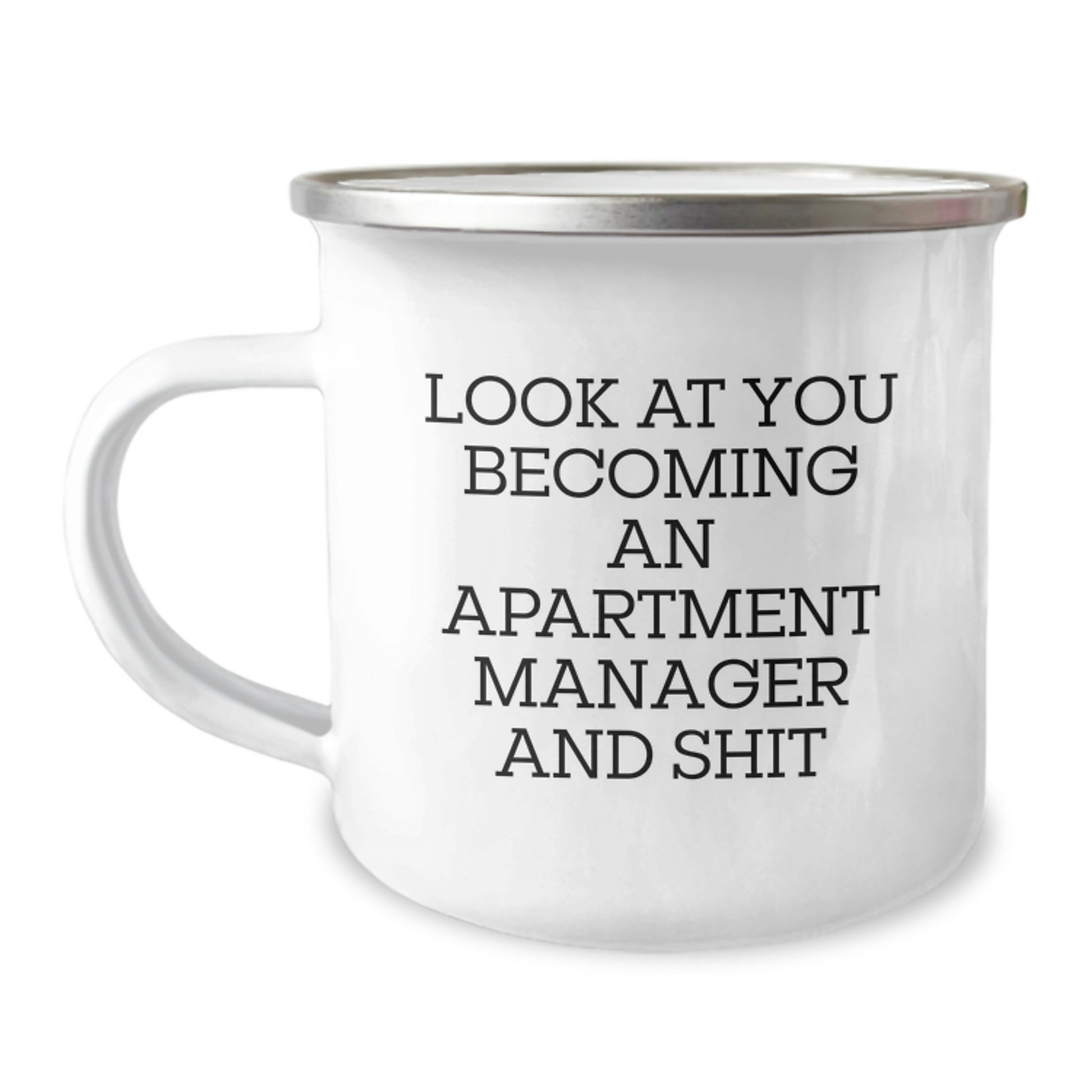 Funny Apartment Manager Gifts from Friends Valentines Day Unique Gifts for Apartment Manager Camping Mug - Image 1