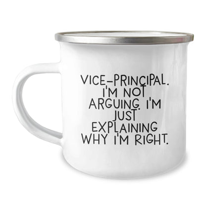 Funny Vice-Principal Gifts from Friends for Vice-Principal Men - Camping Mug, Christmas Unique Gifts - Image 1