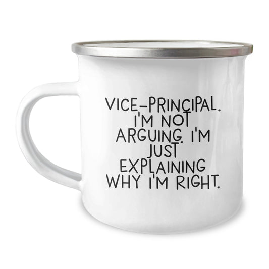 Funny Vice-Principal Gifts from Friends for Vice-Principal Men - Camping Mug, Christmas Unique Gifts - Image 1