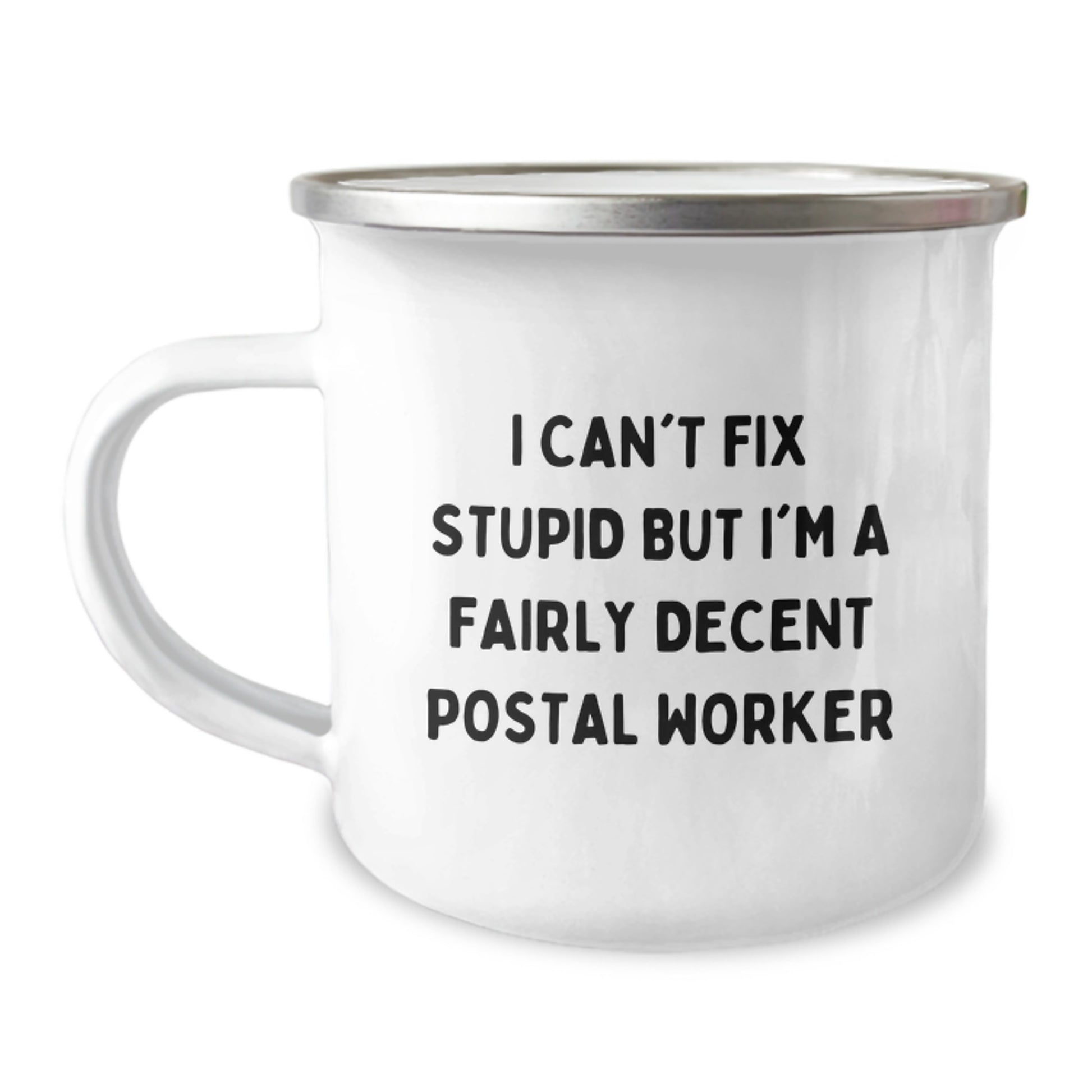 Funny Postal Worker Gifts for Men - I'm A Decent Postal Worker Christmas Unique Mugs for Camping Lovers - Image 1