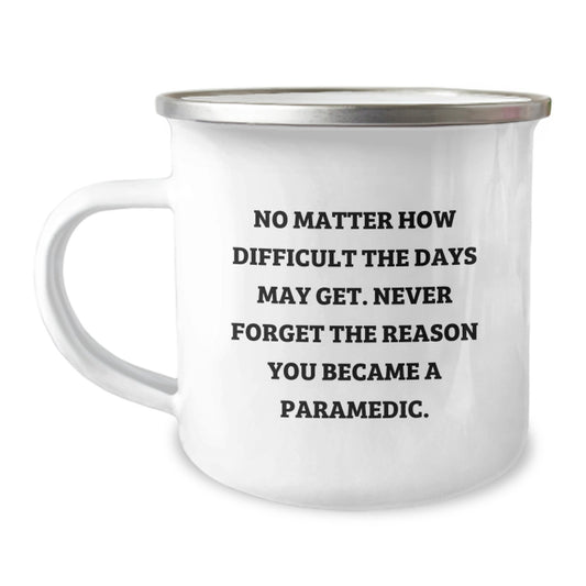 Rescue Worker Camping Mug, Gifts from Family to Rescue Worker Graduates, Inspirational Quote, 12 oz Stainless Steel - Image 1