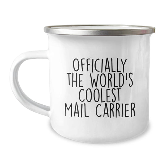Funny Mail Carrier Gifts for Men - Officially The World's Coolest Mail Carrier - Birthday Unique Mugs for Camping Enthusiasts - Image 1