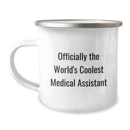 Funny Medical Assistant Gifts for Men, Women, Friends - Officially The World's Coolest Medical Assistant Camping Mug, Birthday Unique Gifts from Friends, Family, Coworkers - Image 1