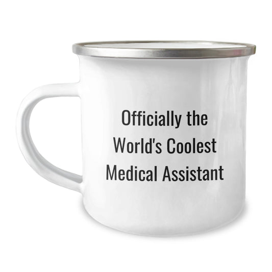 Funny Medical Assistant Gifts for Men, Women, Friends - Officially The World's Coolest Medical Assistant Camping Mug, Birthday Unique Gifts from Friends, Family, Coworkers - Image 1