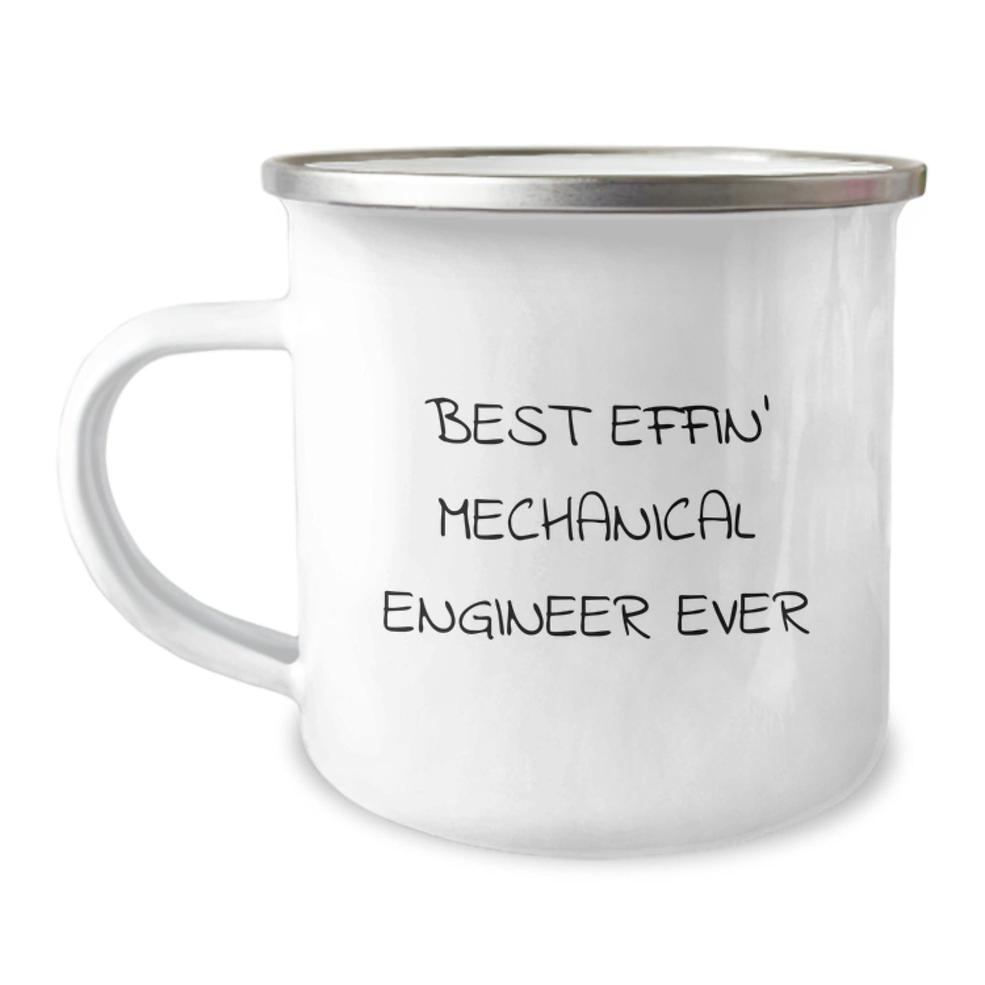 Funny Mechanical Engineer Gifts from Friends - Best Effin' Mechanical Engineer Ever Graduation Unique Mugs for Him 12oz / White
