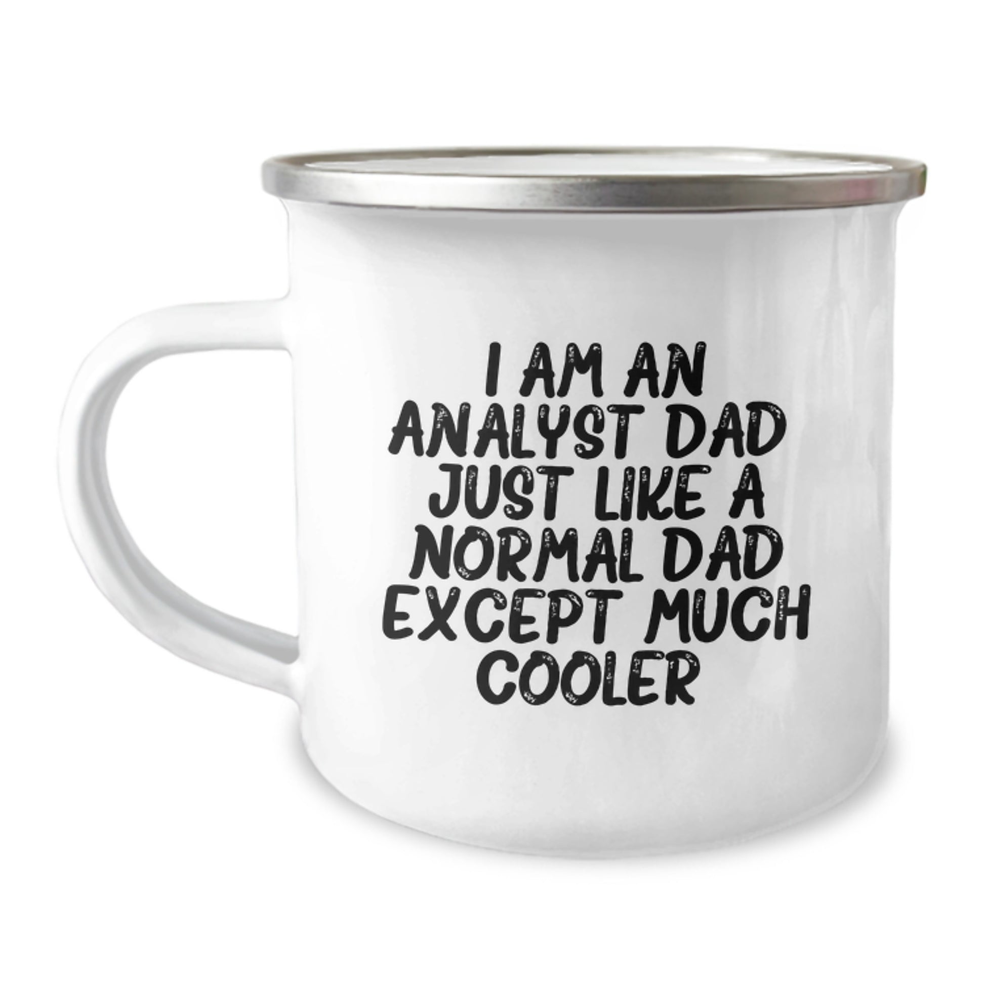 Funny Analyst Dad Camping Mug - Unique Gifts for Analyst Men from Family - Christmas Unique Gifts for Dad and Analyst Friends - Image 1