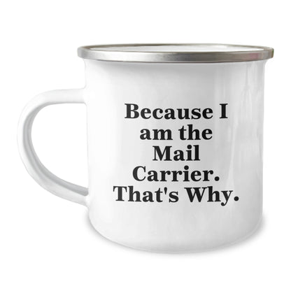 Funny Mail Carrier Gifts for Mail Carrier, Camping Mug, Graduation Unique Gifts from Family, Friends, and Coworkers - Image 1