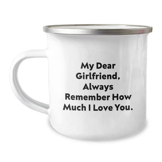 Funny Sweetheart Gifts from Men - My Dear Sweetheart Always Remember How Much I Love You Christmas Unique Gifts for Sweetheart Camping Mug - Image 1