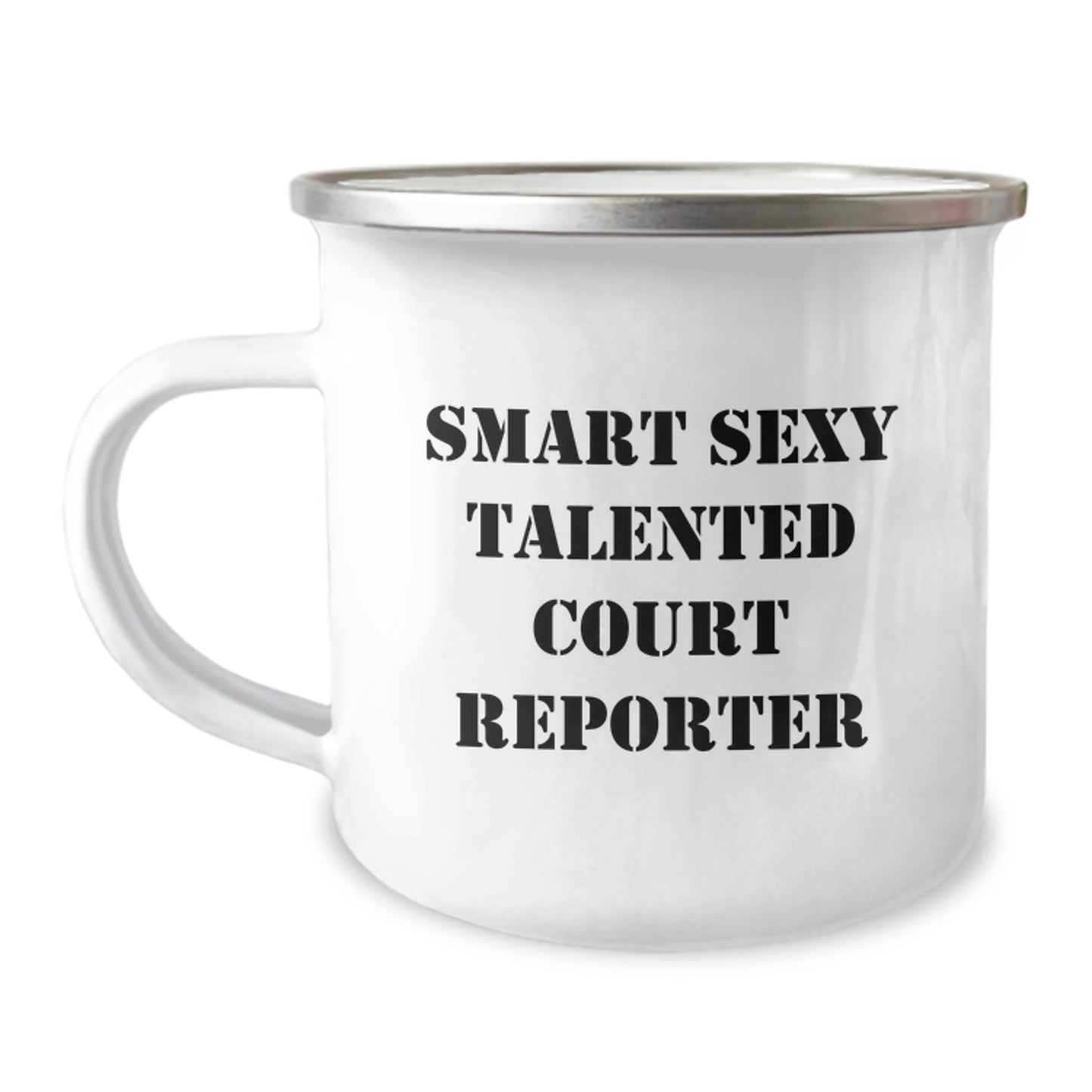 Smart Sexy Talented Court Reporter Gifts for Graduation - Unique Camping Mug for Court Reporters, Funny Quote inside, Gifts from Friends or Family, Perfect for Graduating Court Reporters - Image 1