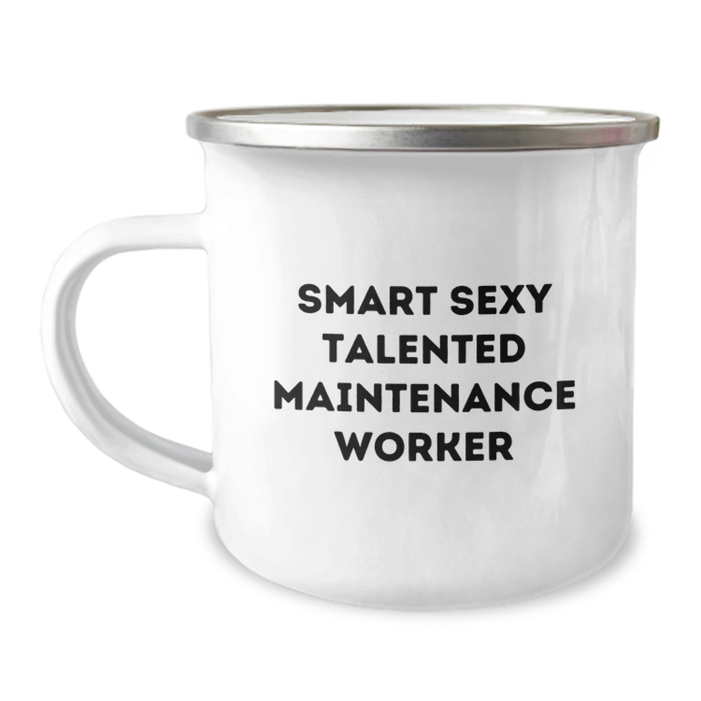 Funny Inspirational Maintenance Worker Gifts from Friends for Men Camping Mug - Smart Sexy Talented Quote, Ideal Gift for Christmas Unique Presents - Image 1