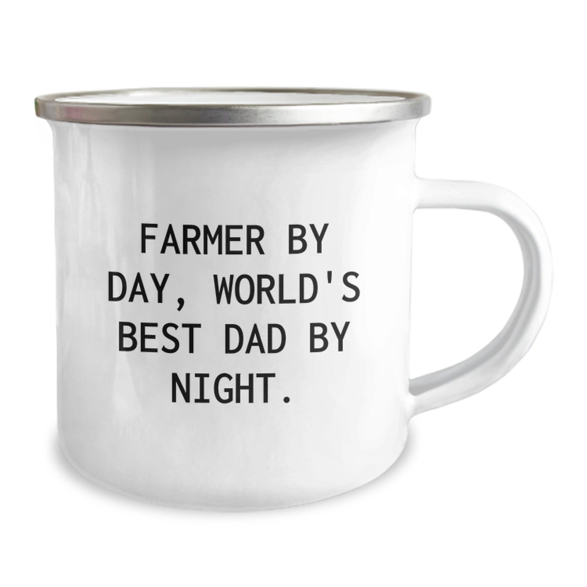Funny Farmer Gifts from Men - World's Best Dad Camping Mug, Valentine's Unique Mugs for Farmer - Image 2