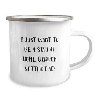 Gordon Setter Dog Lover's Funny Camping Mug Gifts from Dad to Stay at Home Dad, Christmas Unique Gifts for Men, Funny Dad Jokes Mug - Image 2