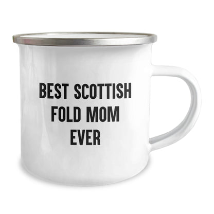 Funny Scottish Fold Cat Gifts for Mom, Unique Valentine's Unique Gifts for Scottish Fold Cat Lovers, Camping Mug for Scottish Fold Cat Enthusiasts - Image 2