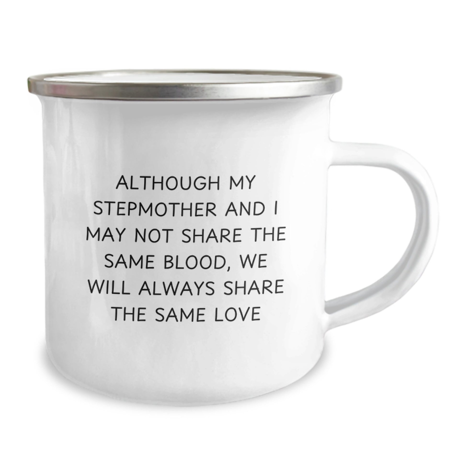 Funny Stepmother Gift for Her - Camping Mug with Inspirational Quote: 'Share the Same Love', Perfect Step-Mom Gifts for Christmas, Unique Stepmother Christmas Unique Gifts from Family - Image 2
