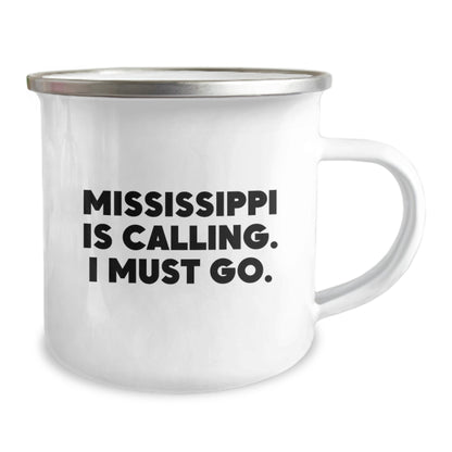 Gifts from Friends and Family - Unique Mississippi Is Calling I Must Go Camping Mug for Valentine's - Image 2