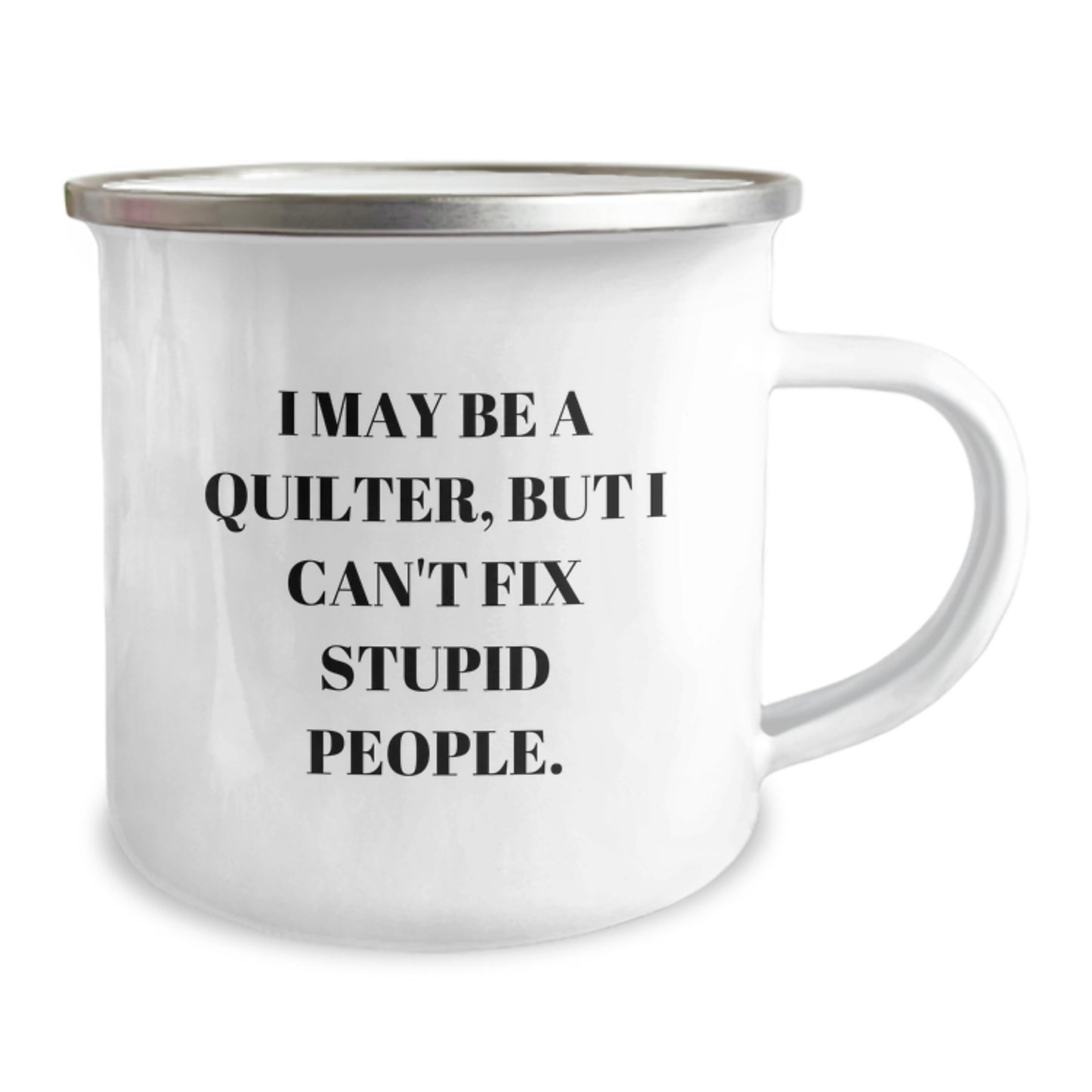 Funny Quilter Gifts from Friends and Family - Quilter Camping Mug for Christmas Unique Presents - Image 2