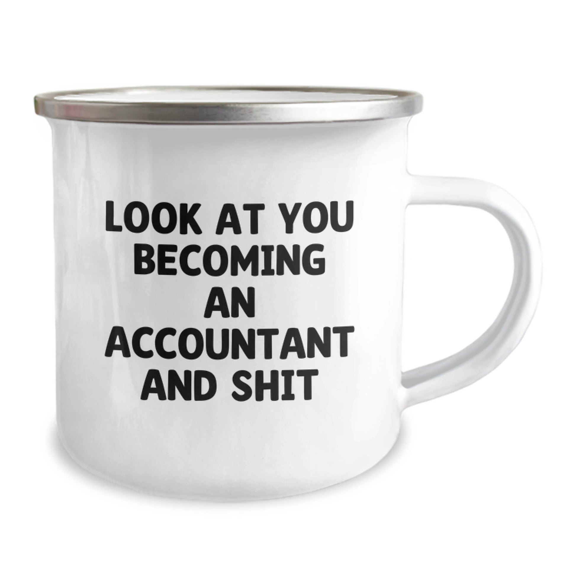 Funny Gifts for Accountant Friends and Family - Christmas Unique Accountant Insult Mug, 'Look At You Becoming An Accountant And Shit' - Image 2