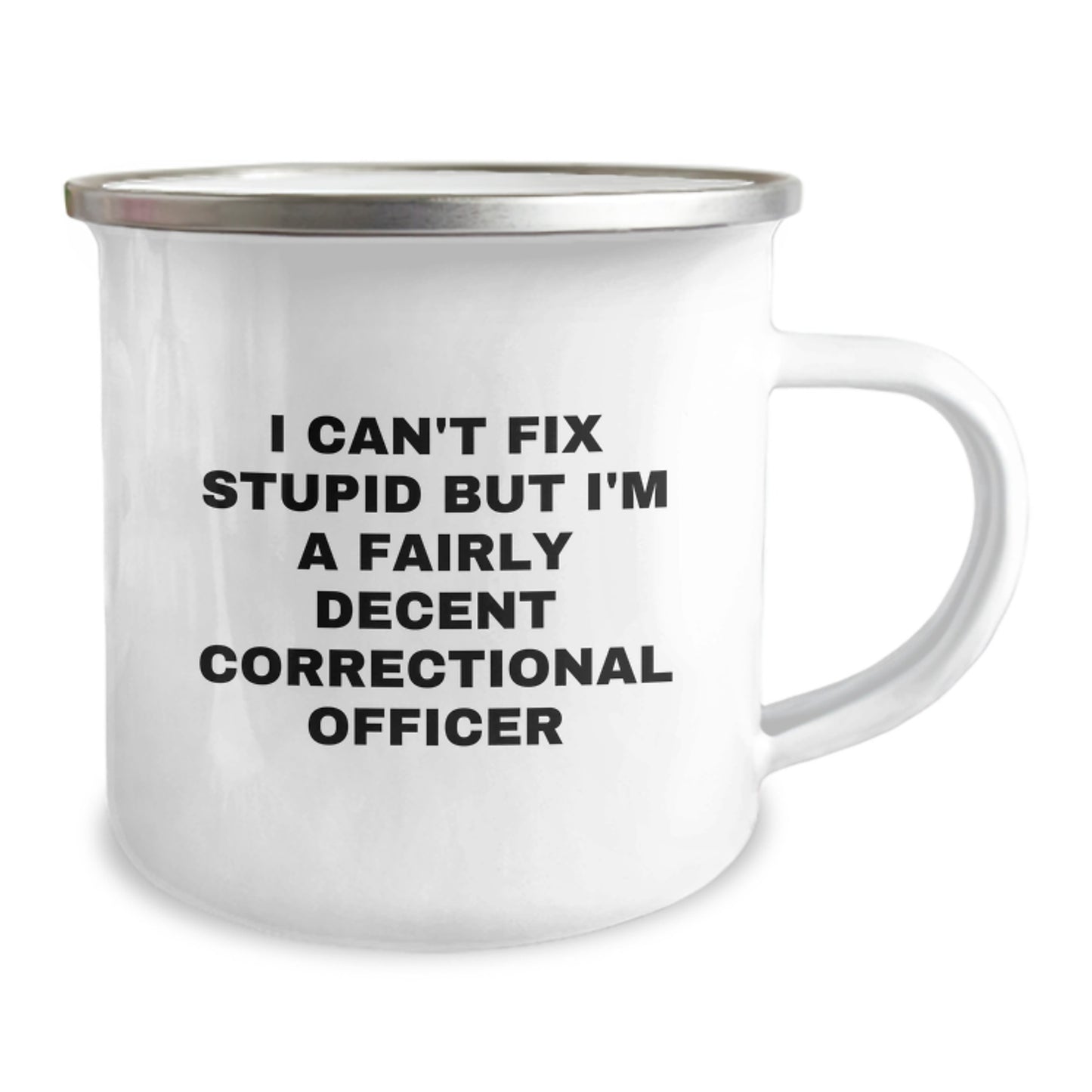 Funny Correctional Officer Gifts for Men, Christmas Unique Mugs, Camping Mug with Inspirational Quote - 'I'm A Fairly Decent Correctional Officer' - Image 2