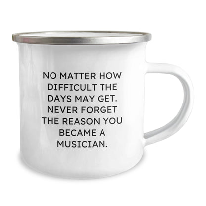 Musician Gifts from Friends - Inspirational Camping Mug for Christmas - Never Forget 'You Became A Musician' - Unique Christmas Unique Gifts for Musicians - Image 2