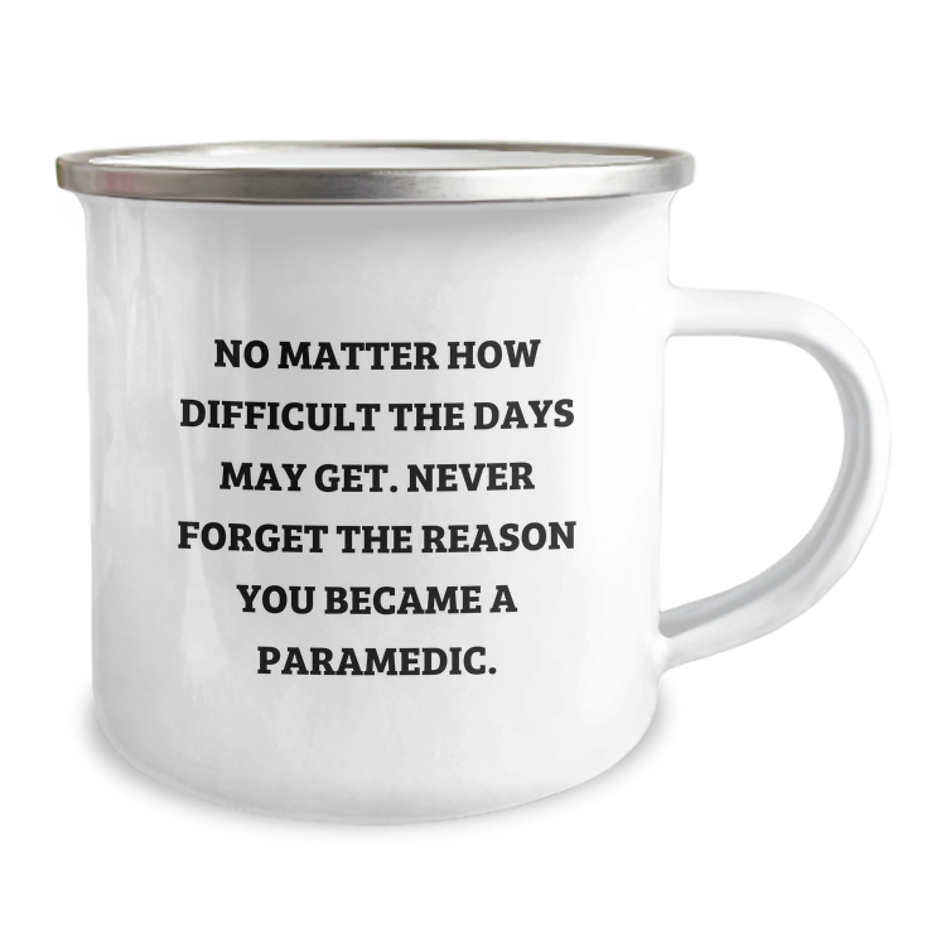 Rescue Worker Camping Mug, Gifts from Family to Rescue Worker Graduates, Inspirational Quote, 12 oz Stainless Steel - Image 2