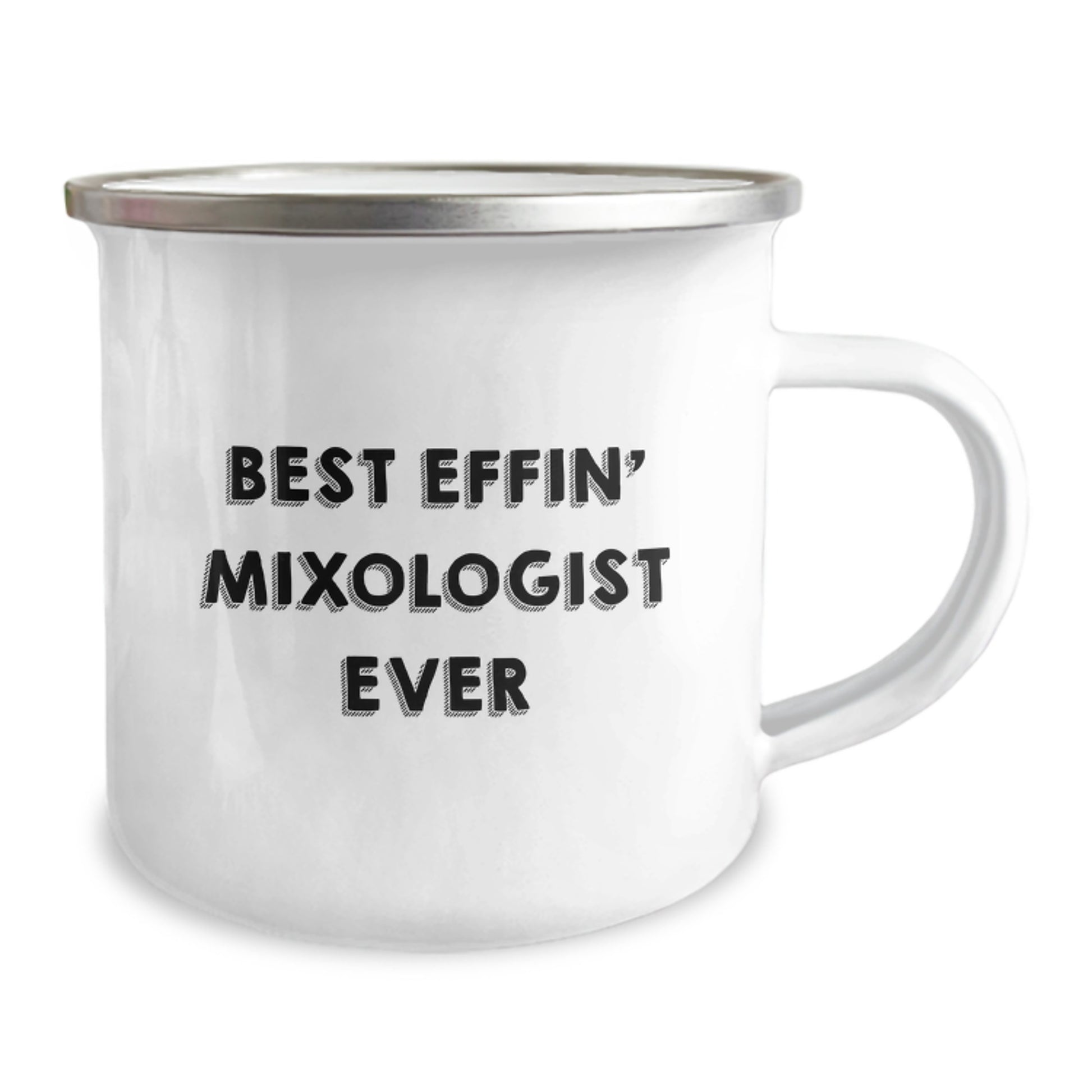 Funny Mixologist Gifts for Friends - Best Effin' Mixologist Ever Birthday Unique Gift from a Friend for a Mixology Lover Camping Mug - Image 2