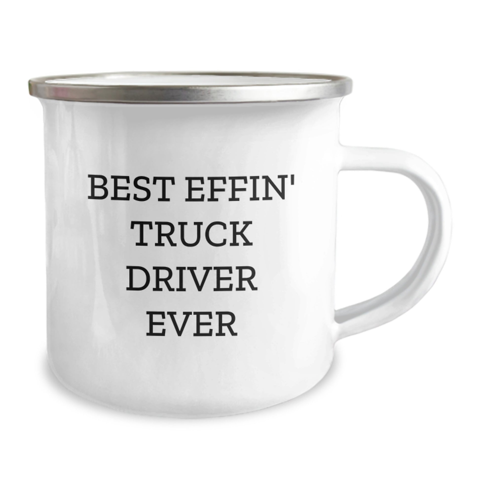 Funny Gift for Truck Driver Ever - Best Effin' Truck Driver Ever Inscribed Camping Mug, Gifts from Friends to Men, Unique Graduation Gifts - Image 2
