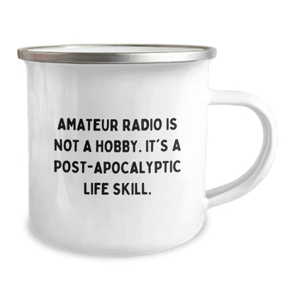 Funny Amateur Radio Gifts from Men to Friends - Christmas Unique Gifts for Amateur Radio Enthusiasts Camping Mug - Inspirational Quote - Image 2