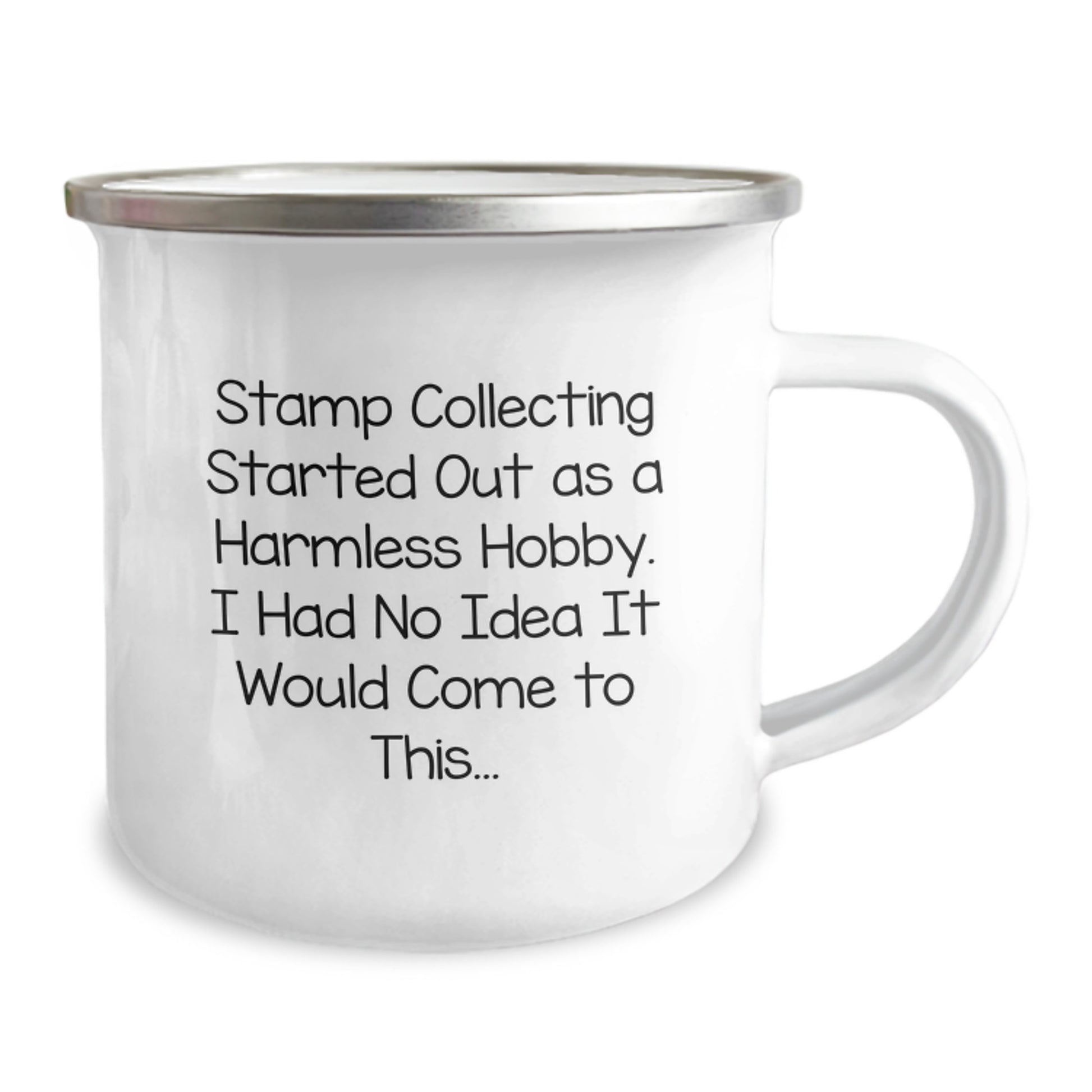 Funny Stamp Collecting Gifts for Friends from Men - Valentine's Unique Camping Mug - Image 2