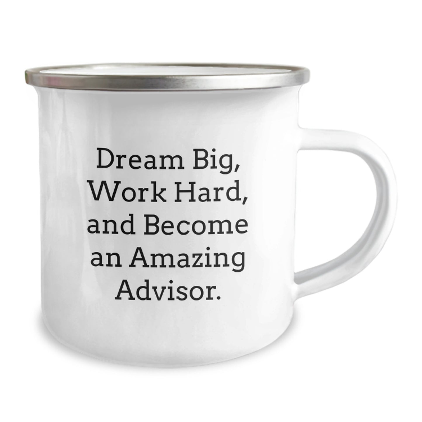 Funny Gifts from Friends for Advisor - Dream Big Inspirational Camping Mug for Men - Image 2