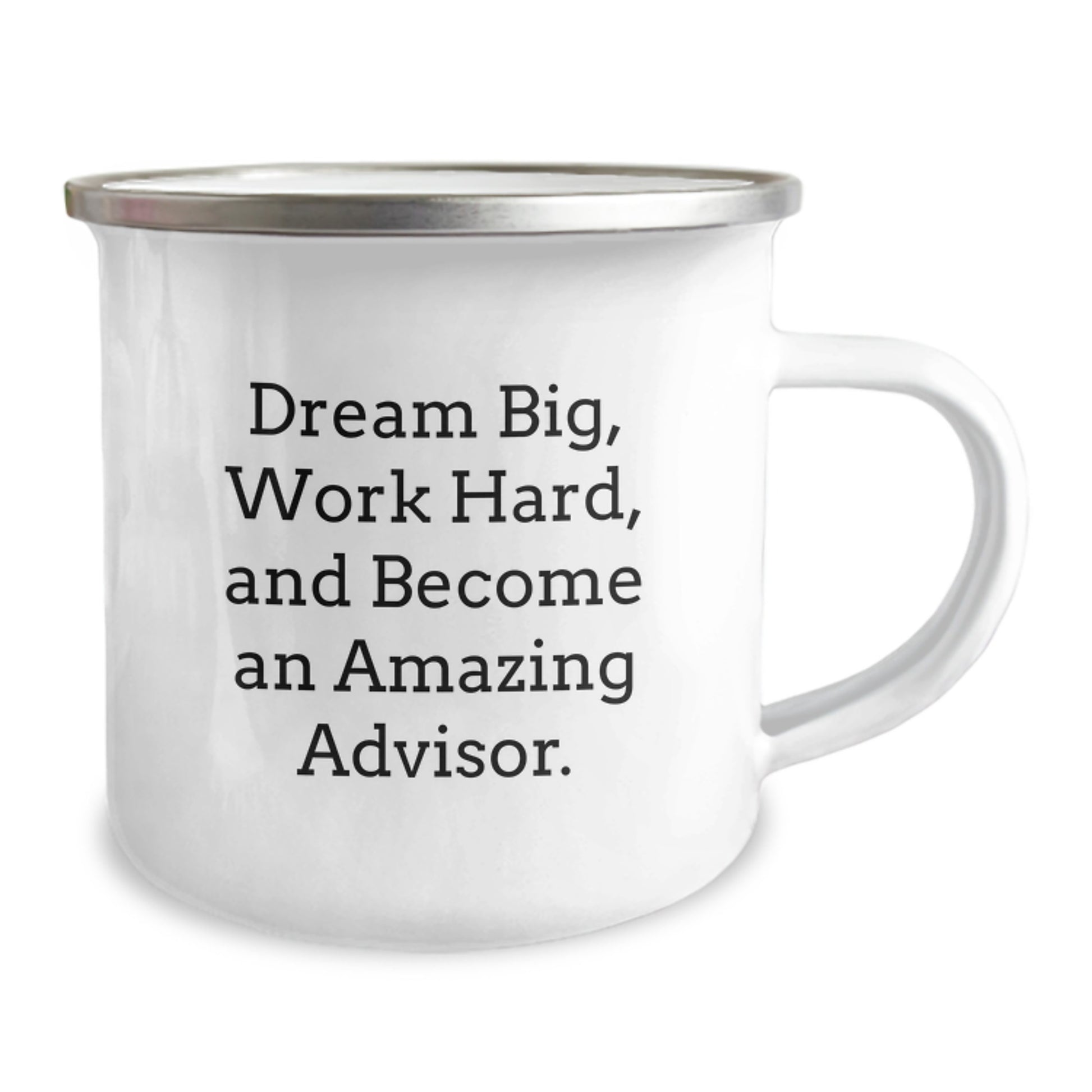 Funny Gifts from Friends for Advisor - Dream Big Inspirational Camping Mug for Men - Image 2
