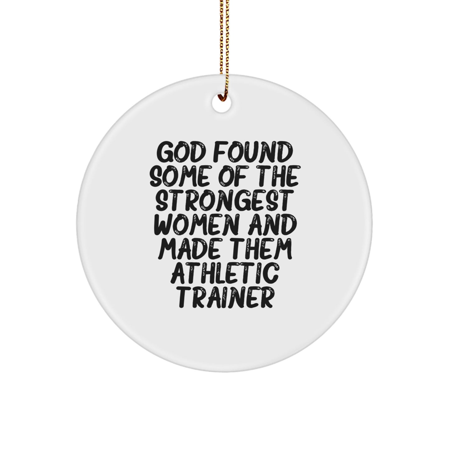 Funny Athletic Trainer Gifts from Men to Women for Christmas Unique Ornaments - Image 1