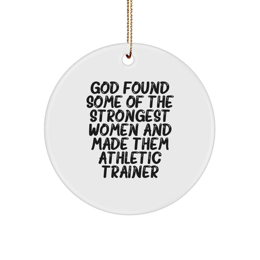 Funny Athletic Trainer Gifts from Men to Women for Christmas Unique Ornaments - Image 1