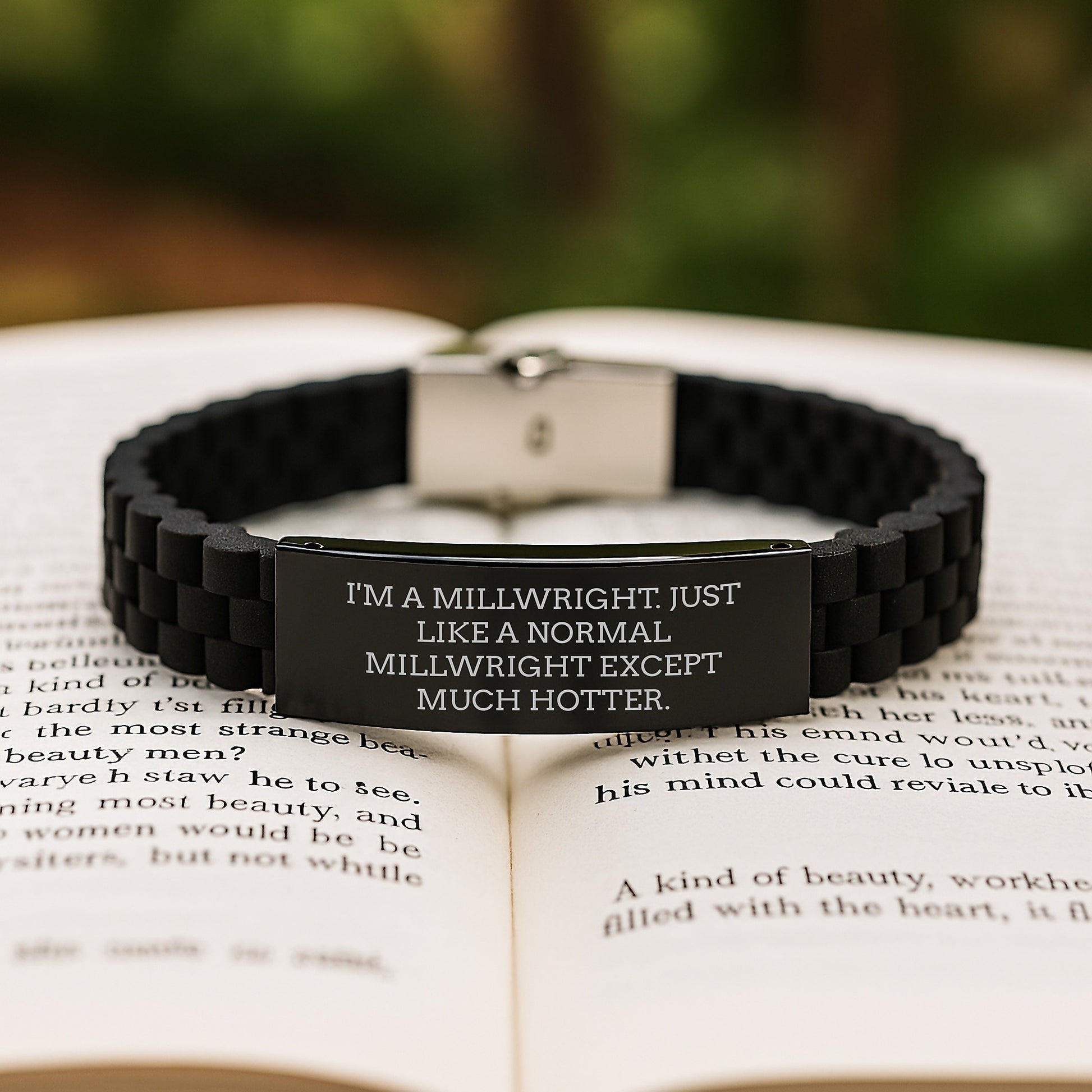 Millwright Gifts from Men to Friends - Funny Hot Millwright Glide lock Clasp Bracelet for Mom on Mother's Day - Image 2