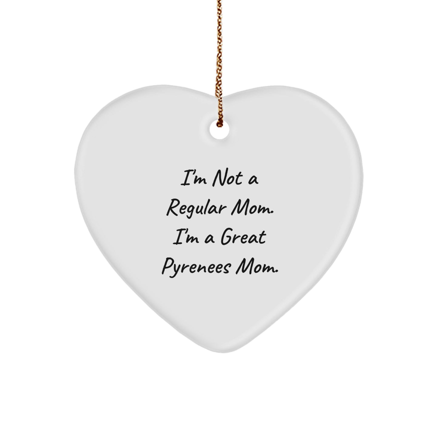 Great Pyrenees Dog Mom Heart Ornament Gifts from Family for Christmas Unique - Image 1