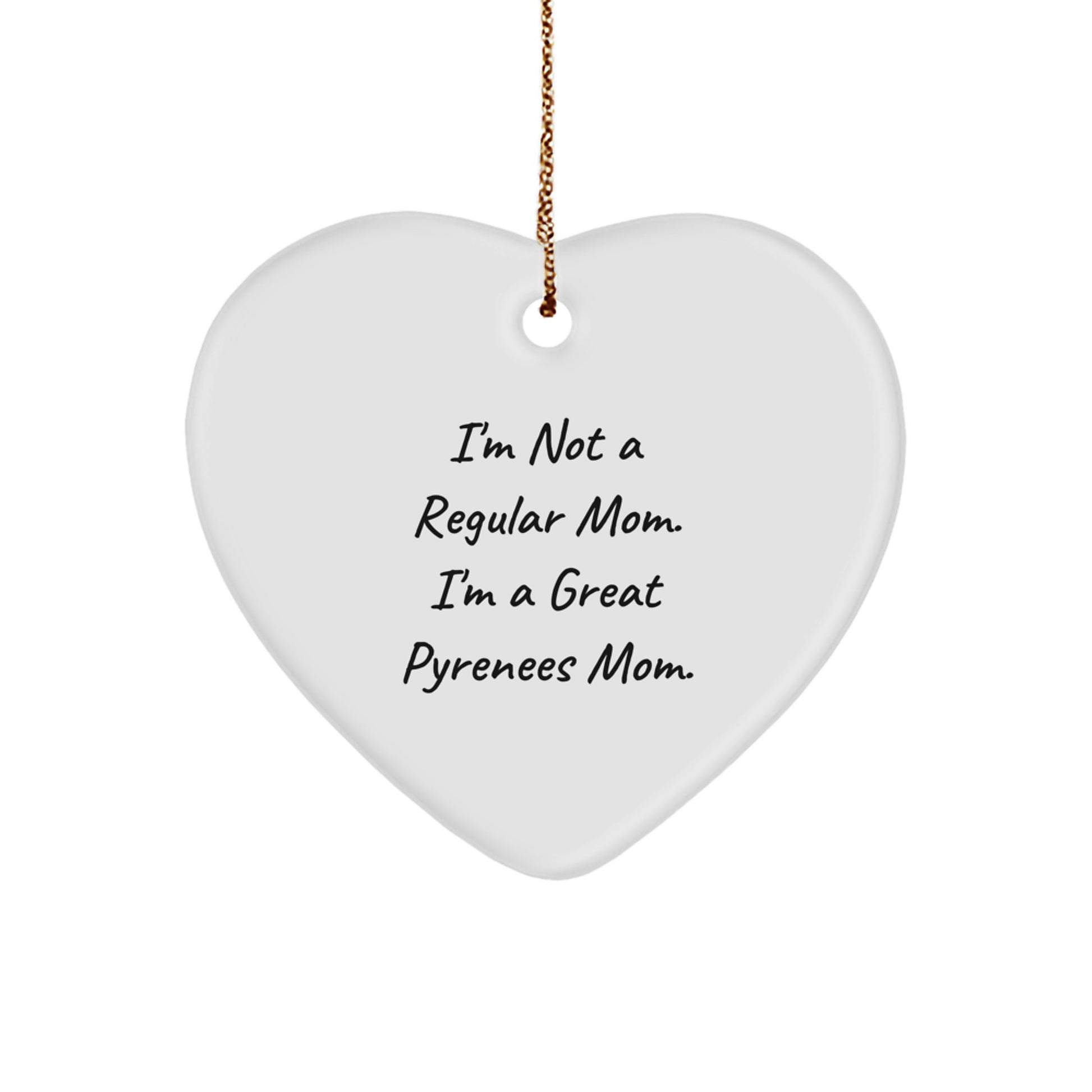 Great Pyrenees Dog Mom Heart Ornament Gifts from Family for Christmas Unique - Image 1