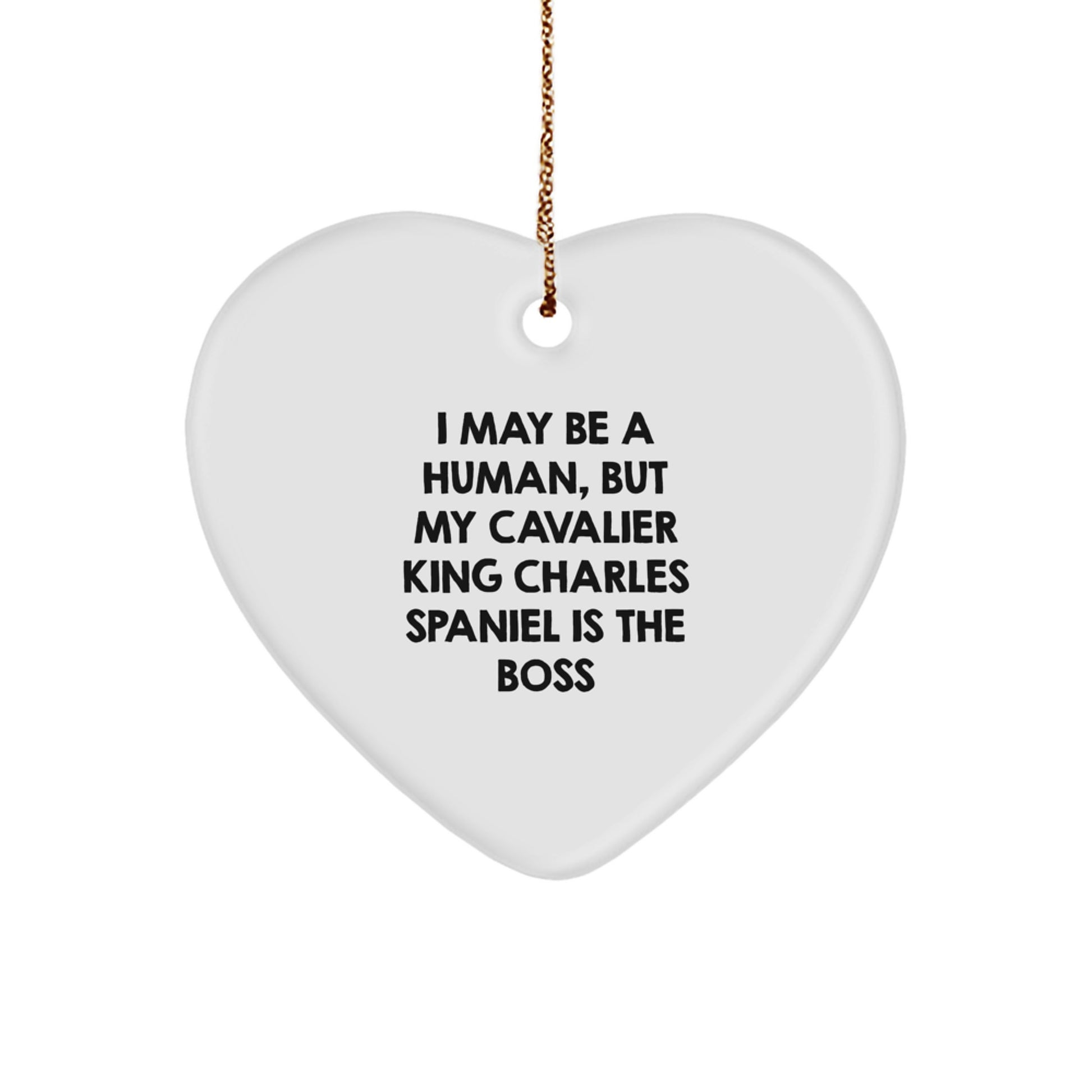 Cavalier King Charles Spaniel Dog Heart Ornament, Funny Quote Gifts from Friends to Family, Unique Christmas Unique Gifts for Men, Women, and Pet Lovers - Image 1
