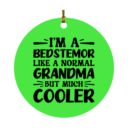 I'm A Bedstemor Like A Normal Grandma But Much Cooler Ornament – Funny Bedstemor Christmas Ornament – Gift For Bedstemor – Grandma Ornament