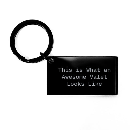 Unique Valentine's Gifts from Men to Awesome Valets with Funny Keychain Quote - Stainless Steel Keychain - Image 1
