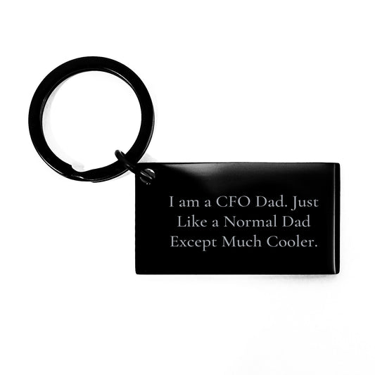 Funny CFO Gifts for Men - I Am A Cfo Dad Keychain, Stainless Steel Keychain, Christmas Unique Gifts from Men to CFO, CFO Dad Keychain - Image 1