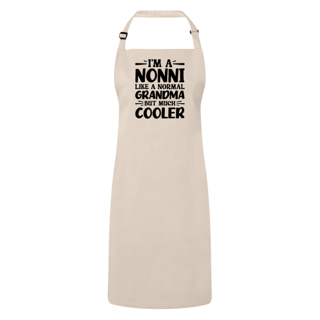 I'm A Nonni Like A Normal Grandma But Much Cooler Apron – Funny Nonni Gift – Grandma Apron – Gift For Nonni