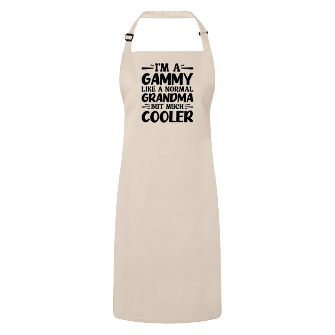 I'm A Gammy Like A Normal Grandma But Much Cooler Apron – Funny Gammy Gift – Grandma Apron – Gift For Gammy